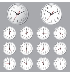 Wall mounted digital clock Royalty Free Vector Image