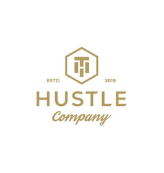 Luxury Vintage Hustle Logo Design Inspiration