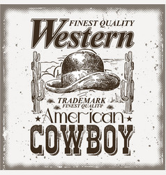 Western Vintage T Shirt Design