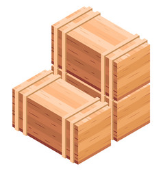 Crate Stack Wooden Cargo Container Pile