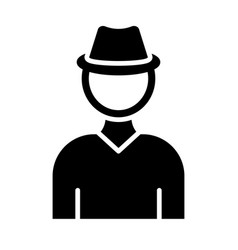 Private Investigator Glyph Icon For Personal