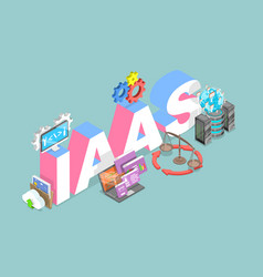 3d Isometric Flat Of Iaas