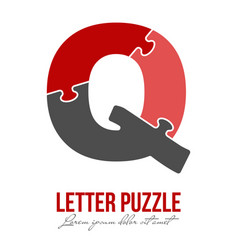 Letter Q Is Made Up Puzzles For Logo Brand