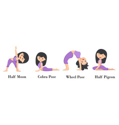 Men And Women Doing Yoga Pose Exercises