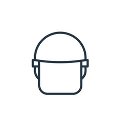 Police Helmet Icon Editable Stroke