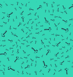 Black Hammer Icon Isolated Seamless Pattern