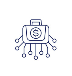 Diversified Portfolio Investments Line Icon