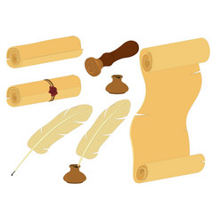 Paper Scroll And Writing Supplies Collection