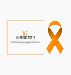 Ms Awareness Month Background