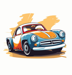 Vintage Car On A White Background For Your Design