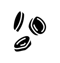 Slice Fall Sweet Potato Glyph Icon