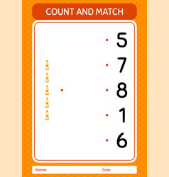 Count And Match Game With Sunblock Worksheet