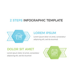 Infographic Template With 2 Steps