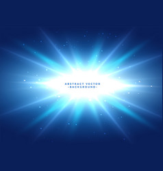 Blue Background With Shiny Star Burst