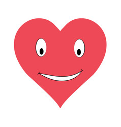 Heart Cartoon Smile Face Icon Smiley Happy Pink