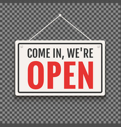 Open Sign Business Shop Icon We Are