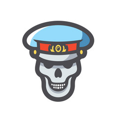 Russia Police Dead Cop Icon Cartoon