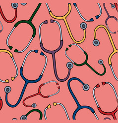 Stethoscope Seamless Pattern