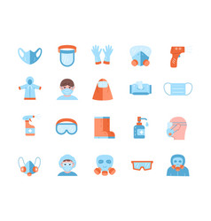 Covid19 Icons Color Set