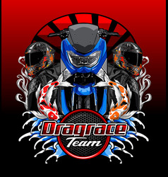 Design Dragerace Team With Japanese Art Style