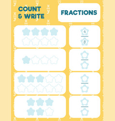 Fractions Worksheet Math Practice Print Page