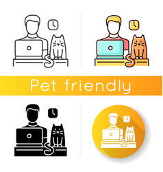 Pet Friendly Office Icon Domestic Animal