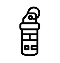 Tear Gas Thick Line Icon For Personal