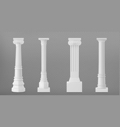 3d Set Of Antique Marble Pillars