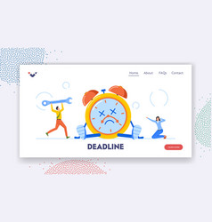 Deadline Time Is Over Landing Page Template