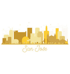 San Jose California Usa City Skyline Golden