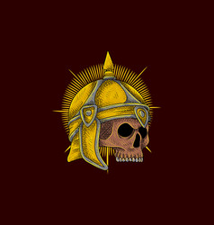 Warrior Head Skull