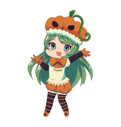 Anime Chibi Girl Halloween