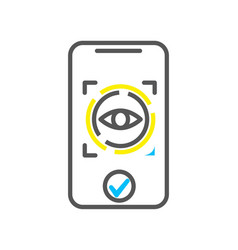 Biometric Authorization Colorful Icon