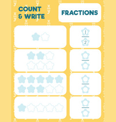 Fractions Worksheet Math Practice Print Page