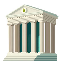 Realistic Large Bank Building In Classical Style