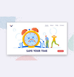 Save Your Time Landing Page Template Tiny Male