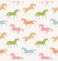 Seamless Pattern With Colorful Running