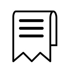 Simple Receipt Icon Or Invoice Icon