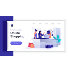 Online Shopping Concept 3d Isometric Web Banner