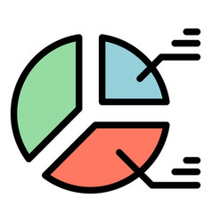 Data Pie Chart Icon Flat