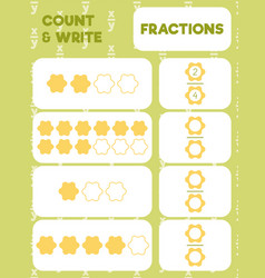 Fractions Worksheet Math Practice Print Page