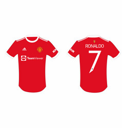 Front And Back View Ronaldo Football Jersey