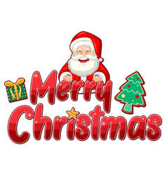 Merry Christmas Sign Icon Cartoon