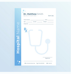 Professional Rx Prescription Pad Mockup