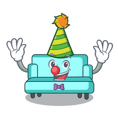 Clown Sofa Mascot Cartoon Style