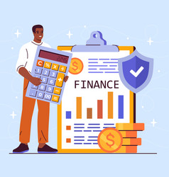 Concept Of Finance Management Person Holding A