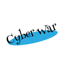 Cyber War Rubber Stamp