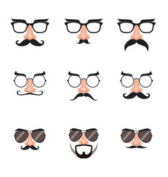 Fake Nose And Glasses Set With Mustache