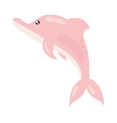 Pink Dolphin Sea Life Icon