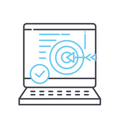 Business Accuracy Line Icon Outline Symbol